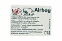 VW bedrijfswagens Transporter (T4) sticker 'airbag'