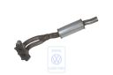 Volkswagen Golf 3 (1H) uitlaatpijp met voordemper zonder katalysator (2E, ADY)