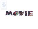 Volkswagen Golf 3 (1H) opschrift MOVIE zijkant - beide zijden