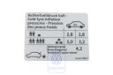 Volkswagen bandenspanningssticker - vierwielaandrijving, 184 kW