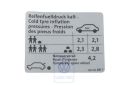 Volkswagen Eos (1F) bandenspanningssticker (FSI) - 85 kW