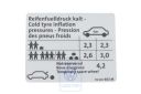 Volkswagen Touran 1 (1T) bandenspanningssticker