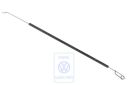 Volkswagen LT Mk1 bedieningskabel ontwasemingsklep - 261 mm, rood