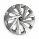 Volkswagen Polo 6 (2G) wieldop - chroomglans/zwart/fijnzilver