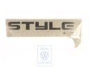 Volkswagen Caddy 3 (2K) folieopschrift STYLE - links, zilver