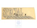 Volkswagen Passat B3 folieopschrift SPECIAL - links, zilver/zwart