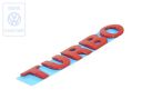 Volkswagen TURBO-embleem - rood