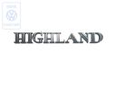 Volkswagen Passat B4 folieopschrift HIGHLAND - zilver/bordeauxrood