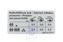 Volkswagen Passat B5 (3B) bandenspanningssticker - 4-cilinder diesel vierwielaandrijving
