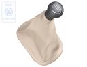Volkswagen Passat B5 (3B) versnellingspook met kunstleren hoes 5-bak - beige