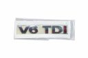 Volkswagen Passat B5 (3B) V6 TDI-embleem - chroom/rood