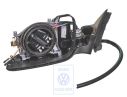 Volkswagen Passat B5 (3B) buitenspiegelbehuizing - links, satijnzwart, linksgestuurd
