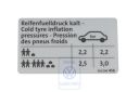 Volkswagen Passat B6 (3C) bandenspanningssticker (TDI) - stationwagen 77/81 kW