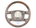 Volkswagen Touareg 1 (7L) stuurwiel van leer en hout - natuurbruin/mirte