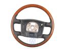 Volkswagen Phaeton (3D) stuurwiel van hout en leer - naturelbruin/eucalyptus