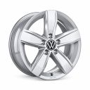 Originele Volkswagen lichtmetalen velg - zilver (17 inch)