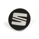 Originele SEAT naafkap - zilver glossy/zwart