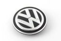 Originele Volkswagen naafkap - satijnzwart/chroomglans/ reflexzilver