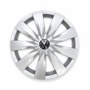 Volkswagen Touran 2 (5T) wieldop - chroomglans/zwart/fijnzilver