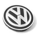 Originele Volkswagen naafkap - satijnzwart/chroomglans/reflexzilver
