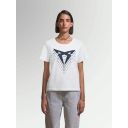 CUPRA T-shirt met groot logo (dames, wit, slimfit)