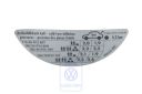 Volkswagen Polo 3 (6N) bandenspanningssticker - 37 kW