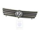 Volkswagen Polo 3 (6N) grille met embleem - satijnzwart
