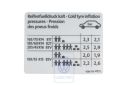 Volkswagen Polo 4 (9N) bandenspanningssticker