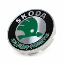 Originele Škoda naafkap - zwart/chroomglans