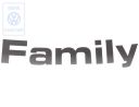 Volkswagen Transporter T4 folieopschrift FAMILY voor - antraciet/zilver