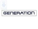 Volkswagen Transporter T4 folieopschrift Generation - zilver