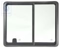 Volkswagen Transporter T4 schuifruit zijpaneel - links, helder, dubbele cabine