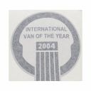 Volkswagen Transporter T5 sticker 'van of the year 2004'