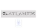 Volkswagen Transporter T5 folieopschrift ATLANTIS voor - zilver