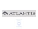 Volkswagen Transporter T5 folieopschrift ATLANTIS voor - donker diamantzilver