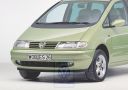 Volkswagen Sharan 1 (7M) logo - chroom