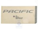 Volkswagen folieopschrift PACIFIC - zilver
