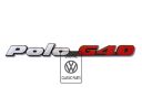 Volkswagen Polo 2F embleem G40 achterklep - zwart/chroom/rood