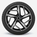 Audi A5 (B10) all-seasonset - zwart gepolijst (stijl 8)