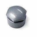 Originele wielboutkapje, chroomkleurig metallic
