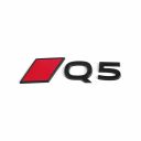 Audi Q5 (GU) embleem - zwart