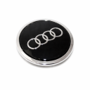 Originele Audi naafkap - zwart-glanzend