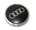 Originele Audi naafkap - zwart-mat