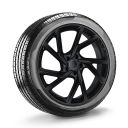 Audi A3 (8Y) 19 inch lichtmetalen all-seasonset in hoogglans zwart met Continental all-seasonbanden (stijl 2)