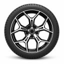 Audi A3 (8Y) winterset - zwart gepolijst (stijl 21)