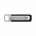Audi Q7 sleutelhanger zilver / zwart