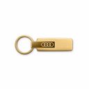 Audi sleutelhanger RVS goud