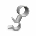 Originele steun, draaibaar voor gegolfde pijp: voor kabel: (7,5MM 8-9MM)