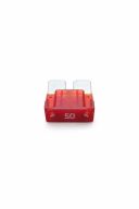 Originele pl. zekering 16,2/2x6,3 (50A -rood-)