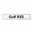 Originele showroomkentekenplaat golf R32